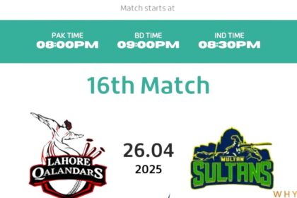 PSL 2025: Lahore Qalandars vs Multan Sultans – A Night of Fireworks at Gaddafi Stadium